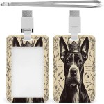 Royal Bull Terrier Lanyard ID Badge