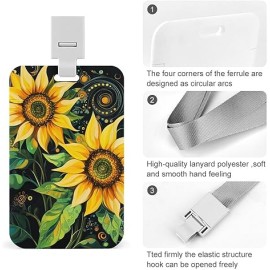 Sunflower Dreams Lanyard ID Badge